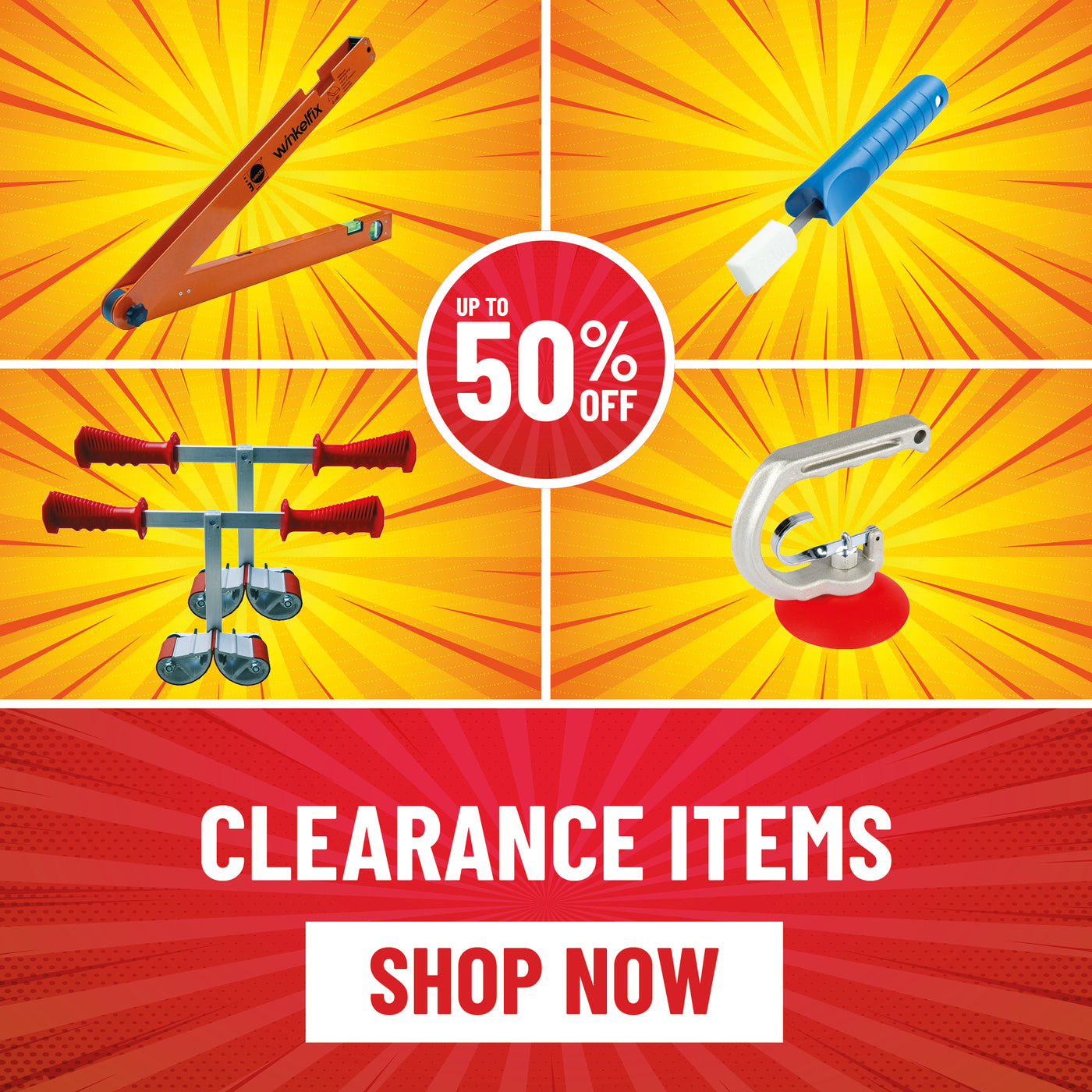 Discover Quality Glazing Tools at Unbeatable Prices – 50% Off Clearance Sale!