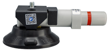 7kg Suction Mount with 1/4" Short Stud  with a black base and white handle on a white background