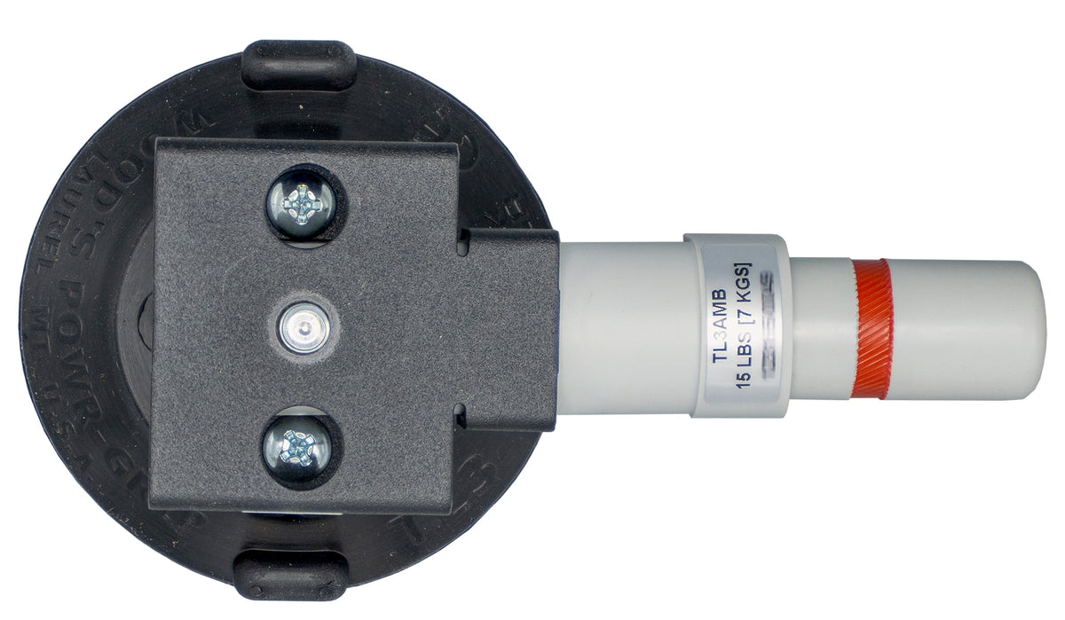 7kg Suction Mount with 1/4" Short Stud and white cylindrical part on a white background