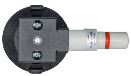7kg Suction Mount with 1/4" Short Stud and white cylindrical part on a white background