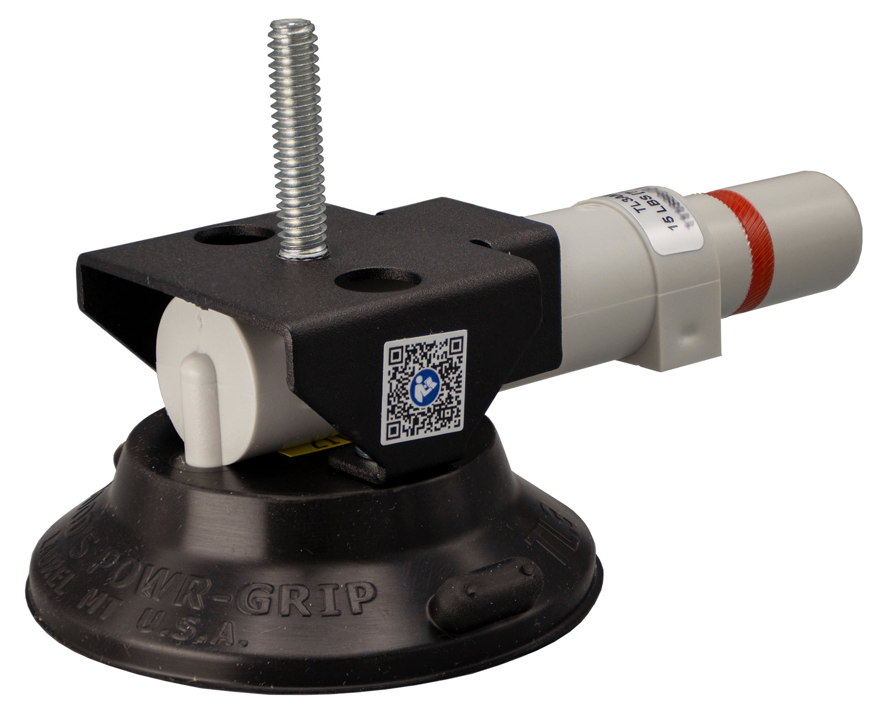 7kg Suction Mount with 1/4" Long Stud on a white background