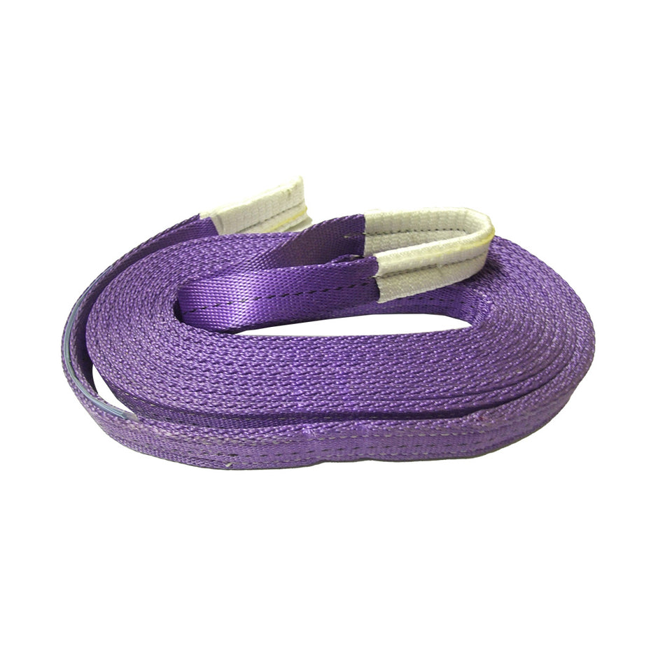 Two-ply polyester webbing sling (purple) 6m x 1t