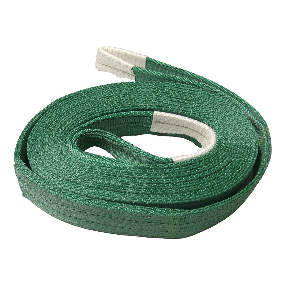 Two-ply polyester webbing sling (green 60mm) 6m x 2t