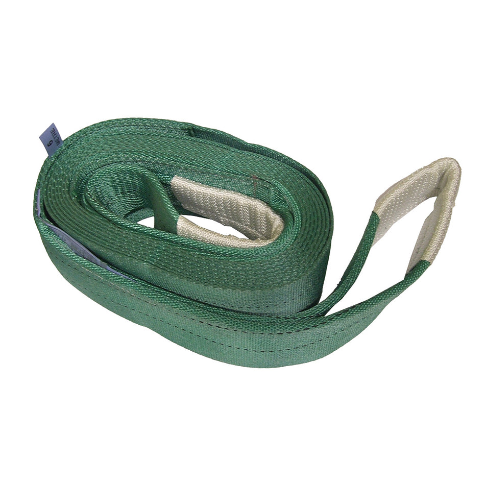Single ply webbing sling (green 120mm) 6m x 2t