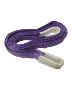 Two-ply polyester webbing sling (purple) 2m x 1t