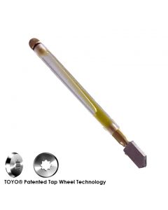 Toyo Straight "Oil Fed" Glass Cutter - Tap Wheel - TC17P
