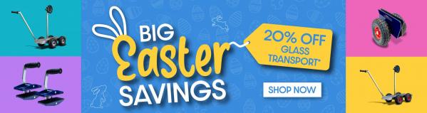 Big Easter Savings: 20% off Selected Glass Transport