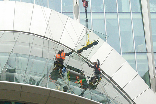 glazing at height